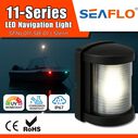 SEAFLO 11 Series LED Stern Navigation Light 12V IP67 White 2NM Mini Black image number 1