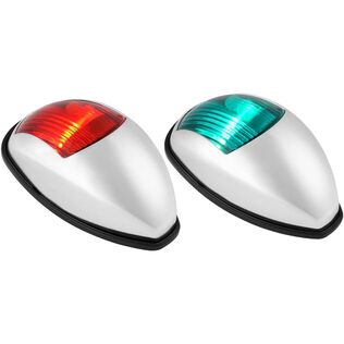 SEAFLO 03 Series LED Port and Starboard Navigation Lights Chrome 2NM