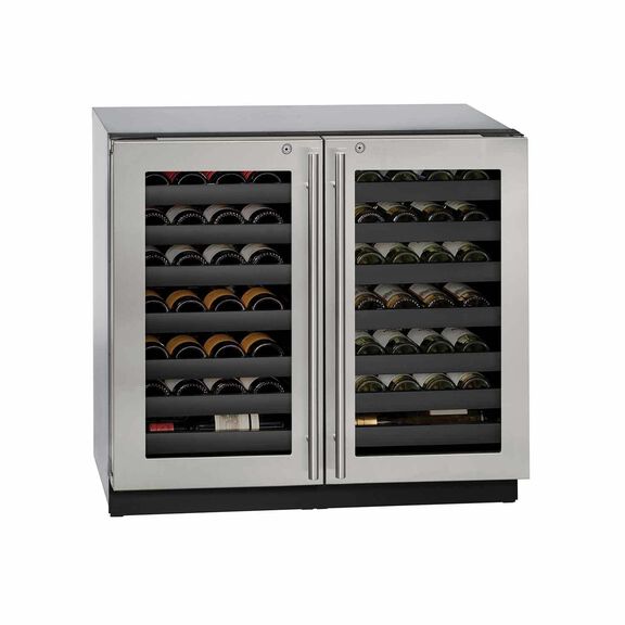 36" Stainless Dual Zone Wine Captain, With Lock image number 0