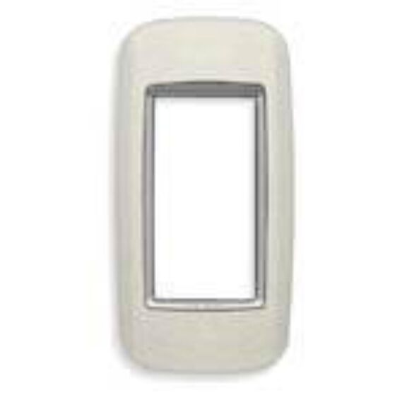 Vimar Eikon 20696.N13 1-Module Round Panel Mount Cover Plate, Matt Silver image number 0