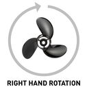 Black Diamond 3-Blade Aluminum Propeller, 9 dia x 9 pitch, Right Hand image number 2