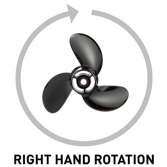 Black Diamond 3-Blade Aluminum Propeller, 9 dia x 9 pitch, Right Hand image number 2