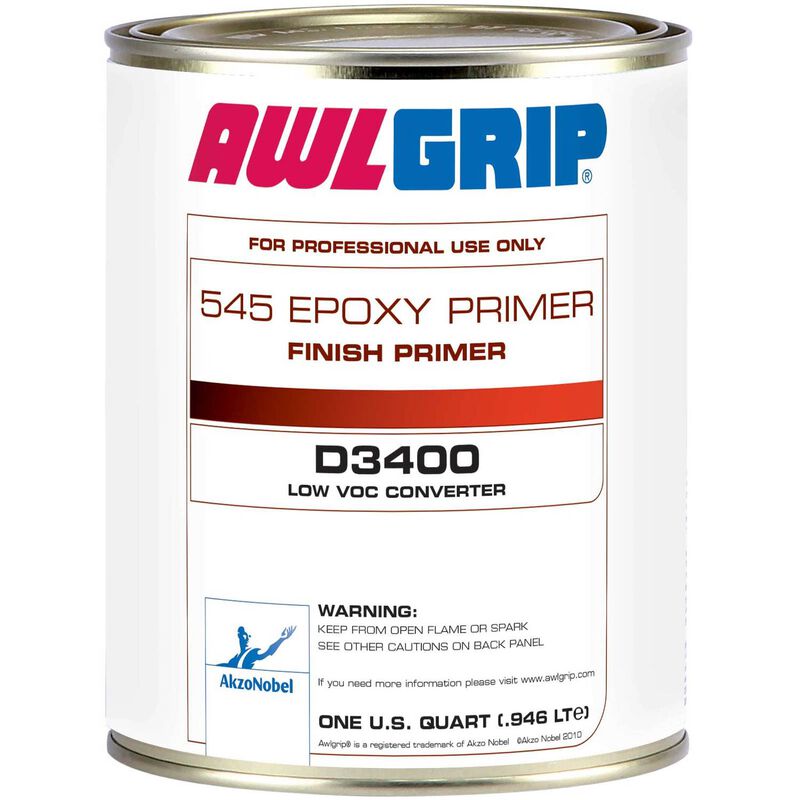AWLGRIP 545 Epoxy Finish Primer, D3400 Low Voc Converter, Quart West