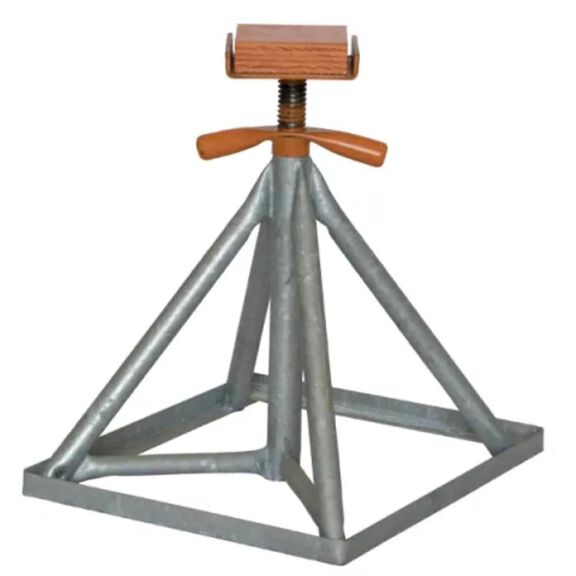 20&rdquo; to 32&rdquo;&nbsp;Stackable Keel Stand, Flat Top, Galvanized image number 0