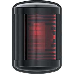 SEAFLO 11 Series Mini Sized LED Red Port Navigation Light &ndash; 12V, 1W, IP67 Waterproof, 2NM Visibility, High-Brightness, Impact-Resistant for Boats Under 65 ft (20m) (Port/Black)