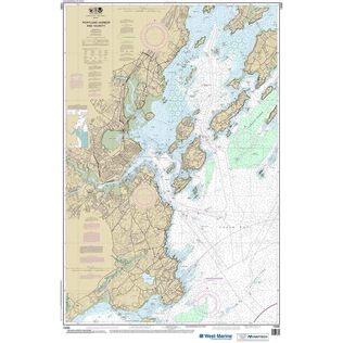 Maptech&reg; NOAA Recreational Waterproof Chart-Portland Harbor and Vicinity, 13292