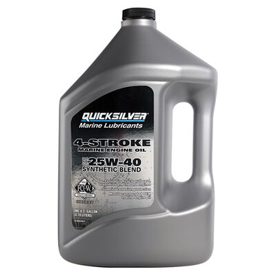 25W-40 Synthetic Blend 4-Stroke Outboard Oil, Gallon