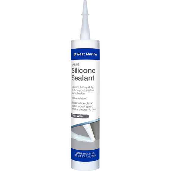 Marine Silicone Sealant, White, 10 oz. Tube image number 0