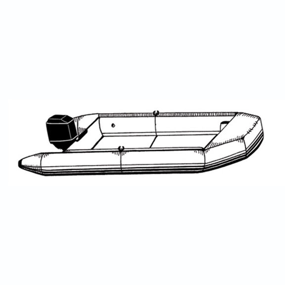 Styled-to-Fit Boat Cover for Blunt Nose Inflatable Boats image number 1