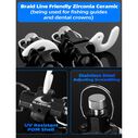 BLUEWING Zirconia Outrigger and Flat Line Release Clip Black 2pcs image number 2