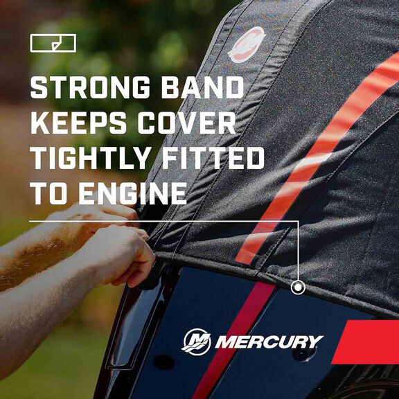 Mercury 8M0228502 40hp FourStroke Outboard Vented Splash Cover image number 2