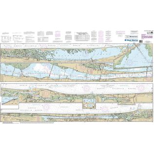 Maptech&reg; NOAA Recreational Waterproof Chart-Intracoastal Waterway Tolomato River to Palm Shores, 11485