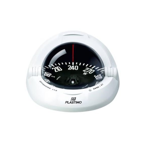 Offshore 115 Compass, Flush Mount, White Case, Black Card image number 0