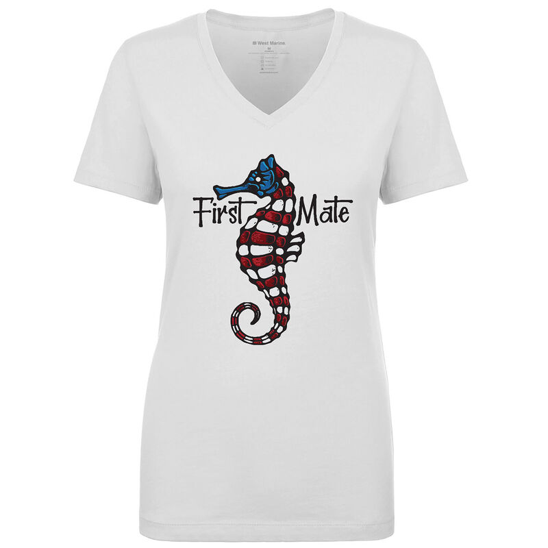 Women's Patriotic Seahorse Shirt image number 0