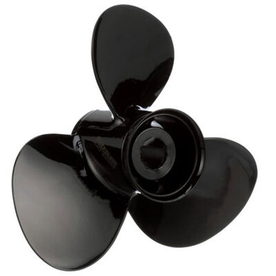 9" x 9" Quicksilver Black Diamond 3-Blade, RH, Aluminum Propeller