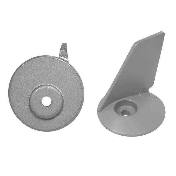 Zinc Fin Anode for Nissan/Tohatsu 25-40 HP, 2" x 2" image number 0