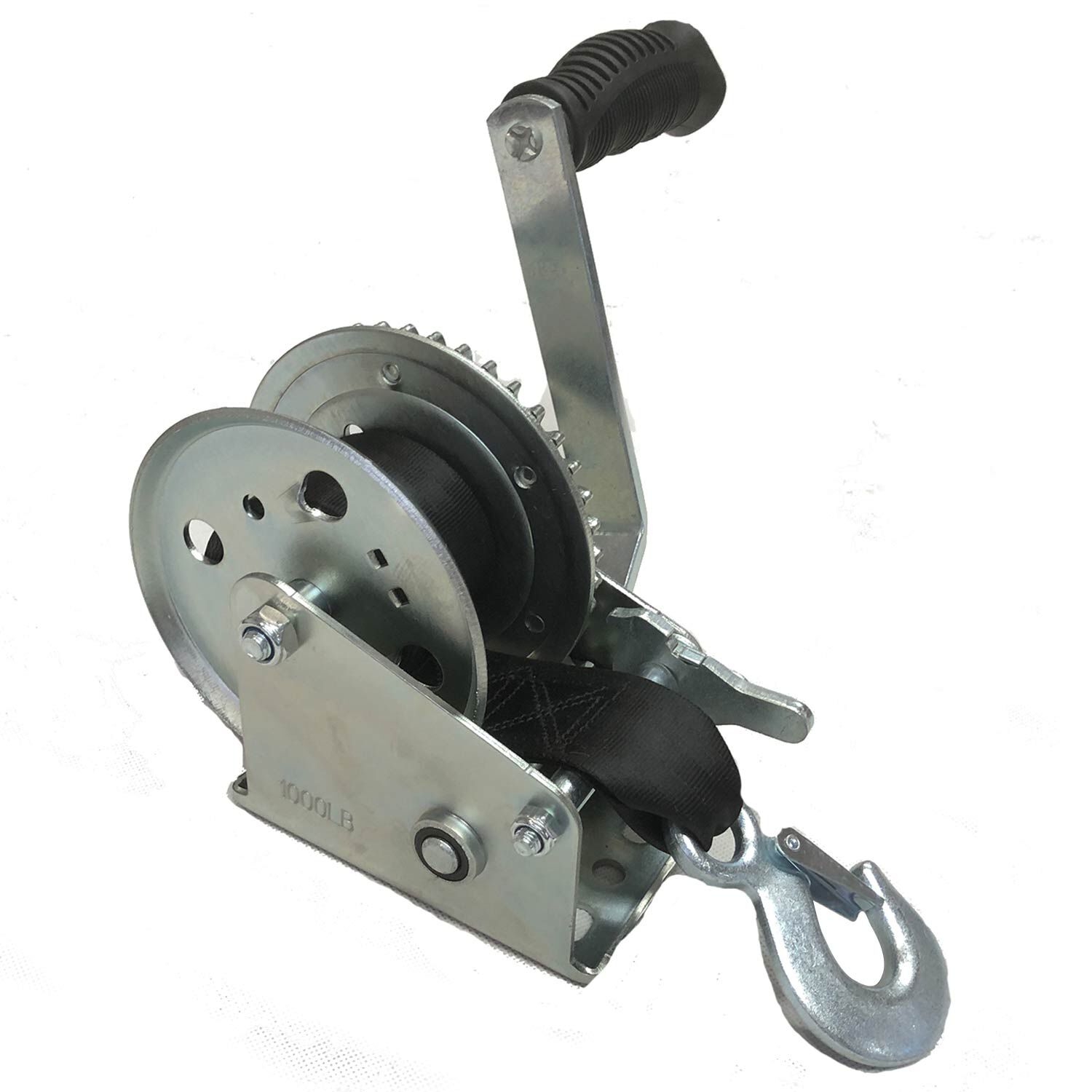1,000 lb. Single Speed Manual Trailer Winch with Strap
