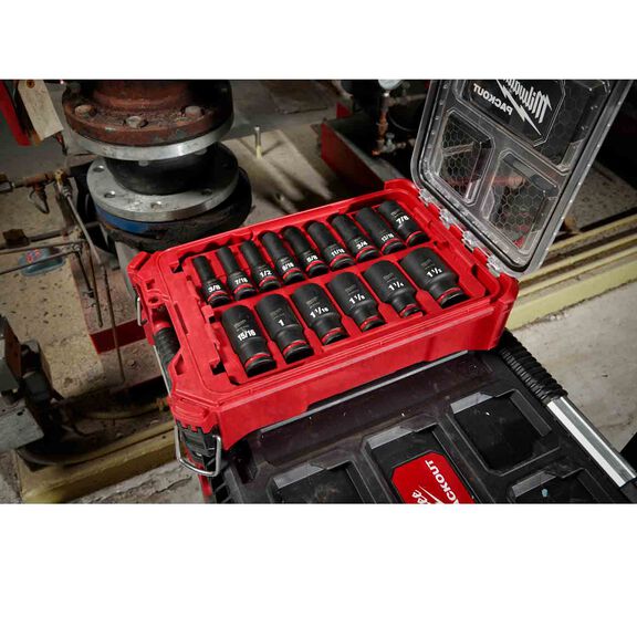 SHOCKWAVE&trade; Impact Duty&trade; Socket 1/2&rdquo; Dr SAE PACKOUT&trade; Set, 15 Piece image number 2