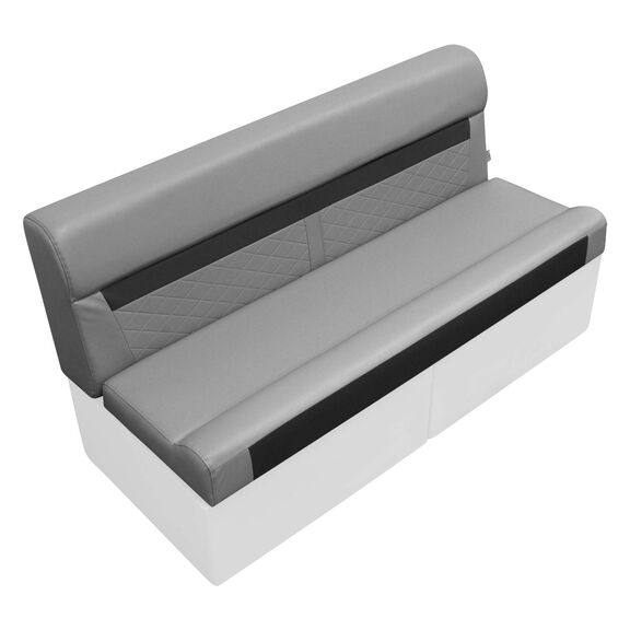 Wise DLX106-1905 DLX Series 55" Pontoon Bench Cushion Set - Marble / Reef Stone image number 0