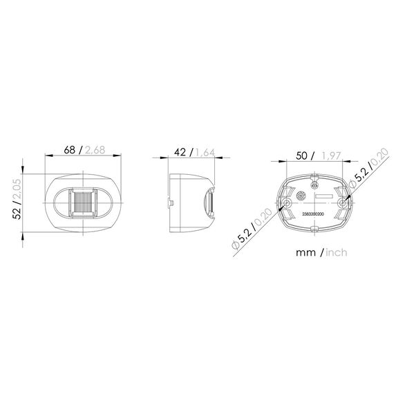 Series 34 Vertical Surface Mount LED Stern Navigation Light image number 2