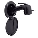Recessed Shower Black Cup & Lid, Small Black Sprayer, 6' Stainless Steel Hose image number 0