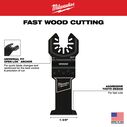 MILWAUKEE&reg; OPEN-LOK&trade; 1-3/8" HCS Wood Multi-Tool Blades, 3 Pack image number 1