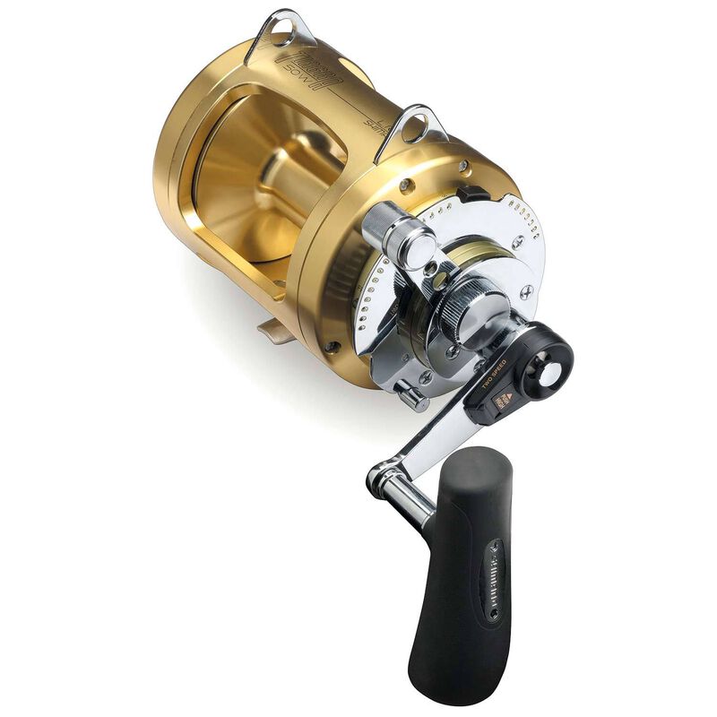 Tiagra A TI50WLRSA Big Game Two-Speed Conventional Reel, 37 Line Speed