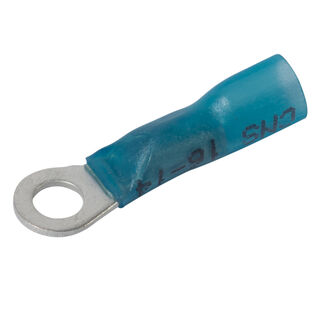 16-14 Waterproof Heat Shrink Ring Terminal, Blue, 25-Pack