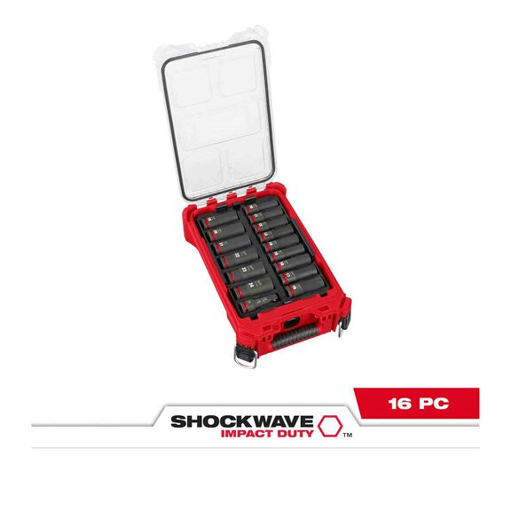SHOCKWAVE&trade; Impact Duty&trade; Socket 1/2&rdquo; Dr MM PACKOUT&trade; Set, 16 Piece image number 0