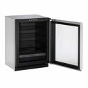 24" Stainless Glass Door Refrigerator image number 2