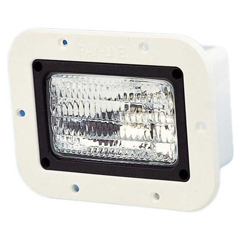 Flush Mount Flood Light, Trapezoidal Beam, 12 Volt DC West Marine