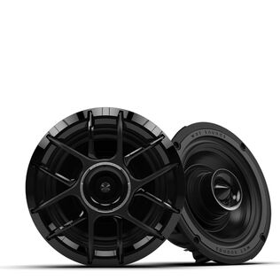 Wet Sounds ZERO 6 XZ-B  6.5-Inch High Output Component Style Coaxial Speakers with Horn-Loaded Tweeter in Black