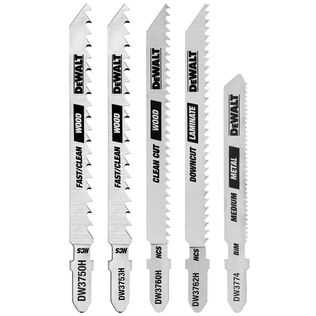 DEWALT Jigsaw Blades Set, T-Shank, 5-Piece