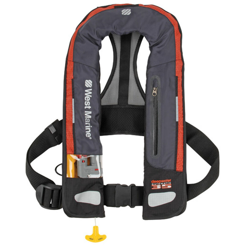 Deep Water Automatic Inflatable Life Jacket image number 0