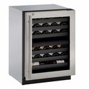 24" Stainless Dual Zone Wine Captain, LHH Lock image number 0