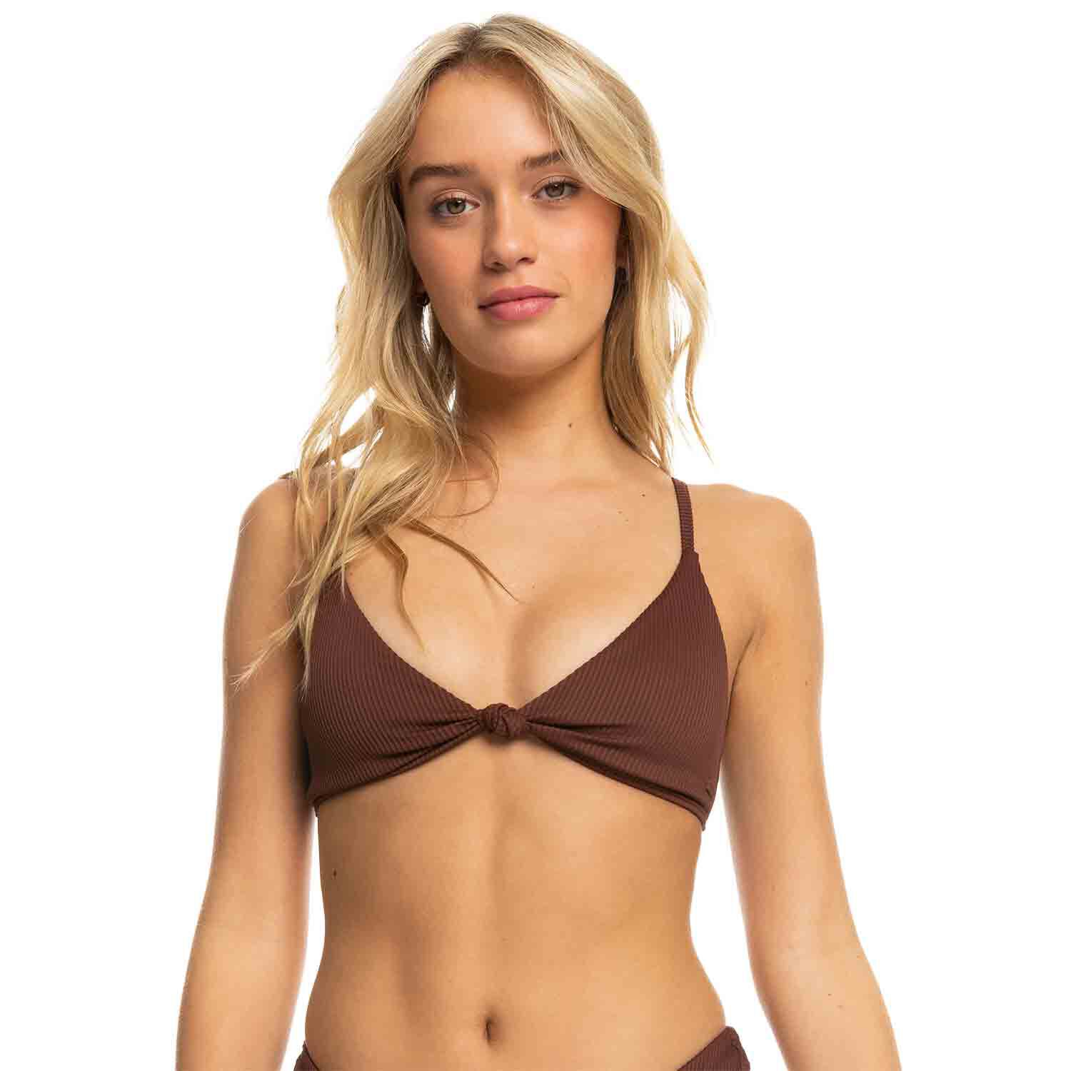 ROXY Women's Roxy Love The Surf Knot Triangle Bikini Top