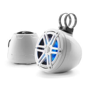 M3-650VEX-Gw-S-Gw-i 6.5" Coaxial Speakers with RGB LED Lighting, Gloss White Sport Grilles