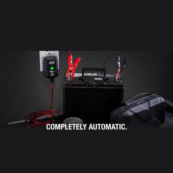 Noco Genius Automatic Portable Battery Charger with Reverse Polarity Protection and Advanced Temperature Compensation, 1 Amp, 6V/12V image number 2
