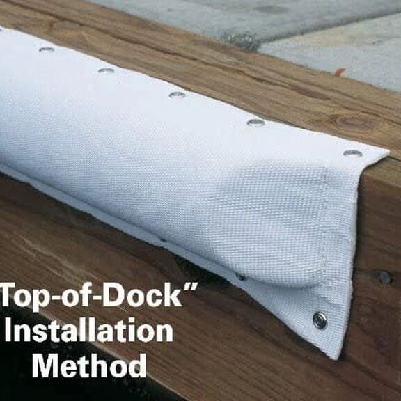 Medium Dock & Post Bumper, White (4-1/2"W x 1-3/4"D x 25'L) image number 3