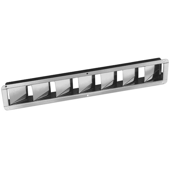 Narrow Stainless-Steel Louvered Vent, 1/16" Depth image number 0