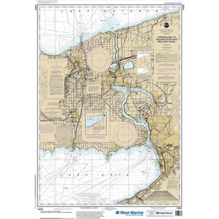 Maptech&reg; NOAA Recreational Waterproof Chart-Approaches to Nigara River and Welland Canal, 14822
