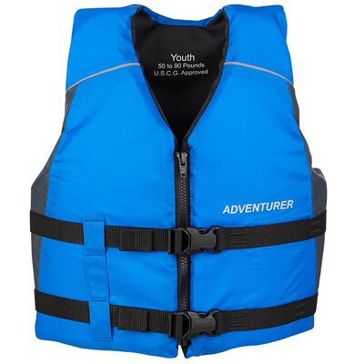 Paddle Adventurer Life Jacket, Youth, 50-90lb.