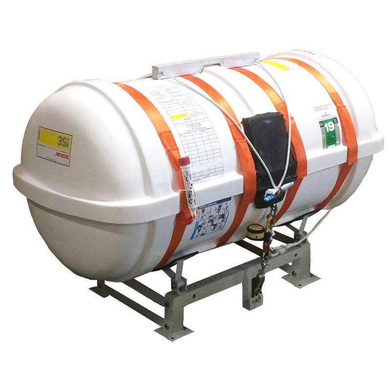 REVERE SURVIVAL USCG/SOLAS Davit Launched, 12-Person Life Raft, A Pack ...