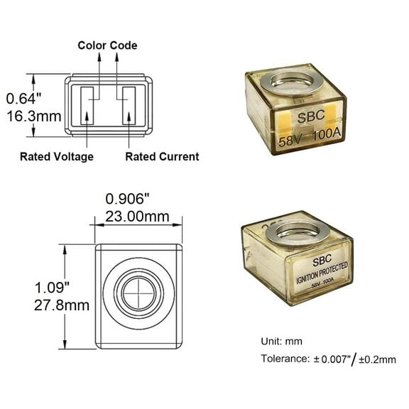 South Bend Components Marine Rated Battery Fuse Terminal Block, 300A Max image number 2