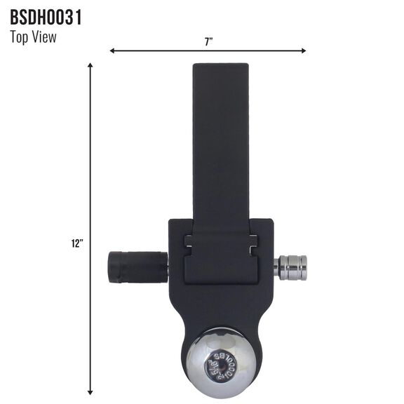 Blackout Series 8,000 lbs/10,000 lbs Adjustable Drop Hitch, 2" & 2-5/16" Ball, 0-6" Drop image number 6