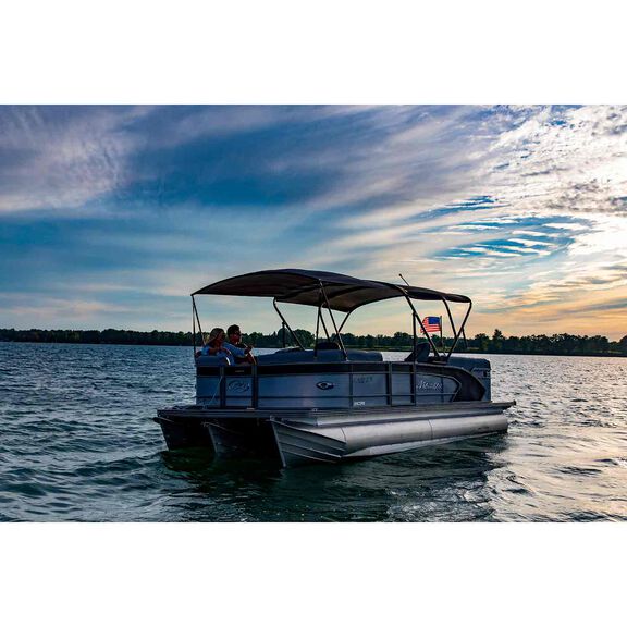 SureShade 7' Pontoon Bimini Extension Kit with Black Hardware image number 2