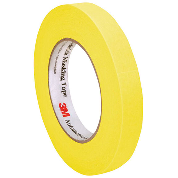 Yellow Automotive Refinish Masking Tape, 3/4" x 60yd. image number 0