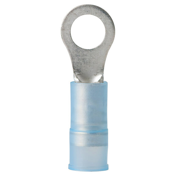 16-14 AWG Nylon Ring Terminals, #10, Blue, 100-Pack image number 0