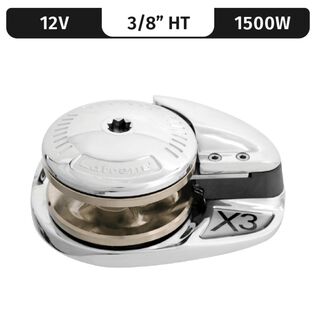 Lofrans Project 1500/X3 Vertical Electric Windlass Gypsy Only, 3/8" HT/BBB, 12V DC, 1500W