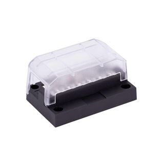 408 Series Ground Bus Bar, 12 Terminal w/ Cover